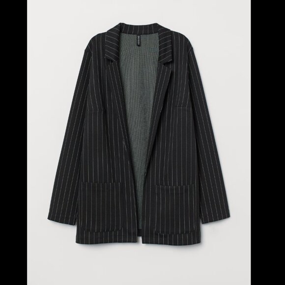 H&M Open Front Pinstripe Blazer - Picture 2 of 5